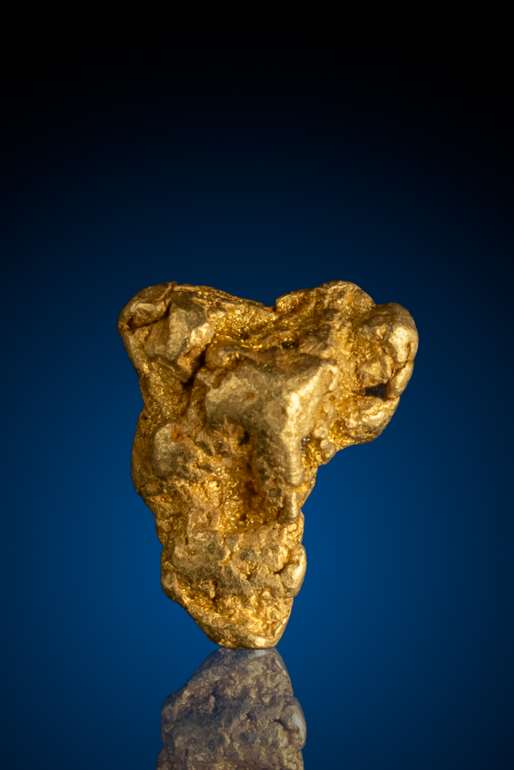 (image for) Rare Tapered Natural Gold Nugget from the American River, CA - 3.12 grams